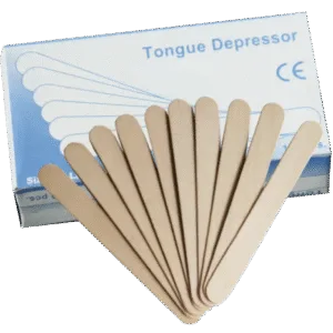 Thin cotton pads in plastic box